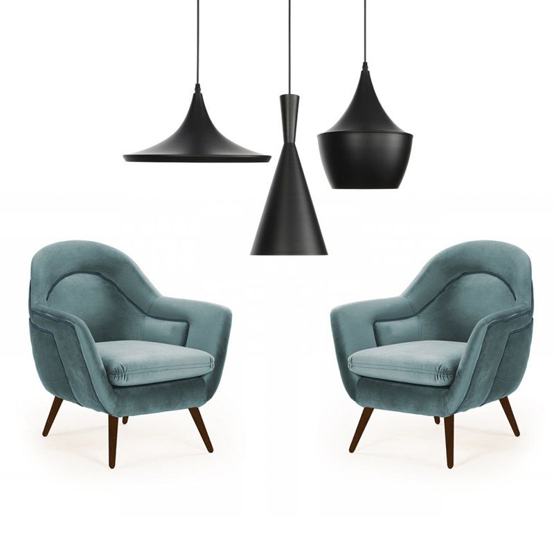 Créative en aluminium Café Shop Lighting Pendant Pendre de style post-moderne Lumière suspendue avec un fil de suspension de 39,3 "