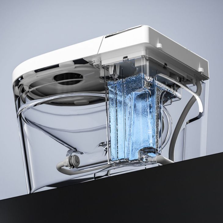 Modern Toilet Bowl One Piece Porcelain Floor Mounted Siphon Jet Toilet