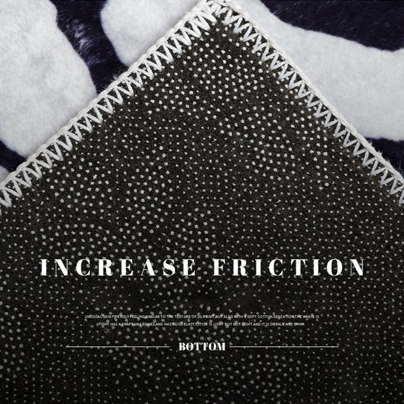 Contemporary Simple Bedroom Rug Irregular Color Block Carpet Creative Polyester Area Rug for Bedroom