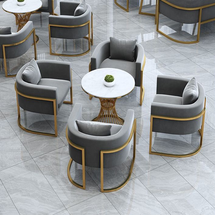 Gesinterde steen witte eettafel Luxe stijl vaste tafel voor eetkamer