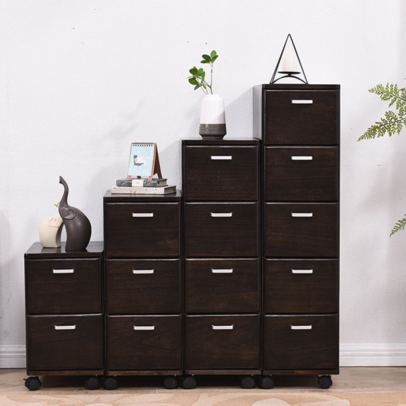 23.62" Wide Accent Chest with Drawers Water Resistant Chest with Wheels