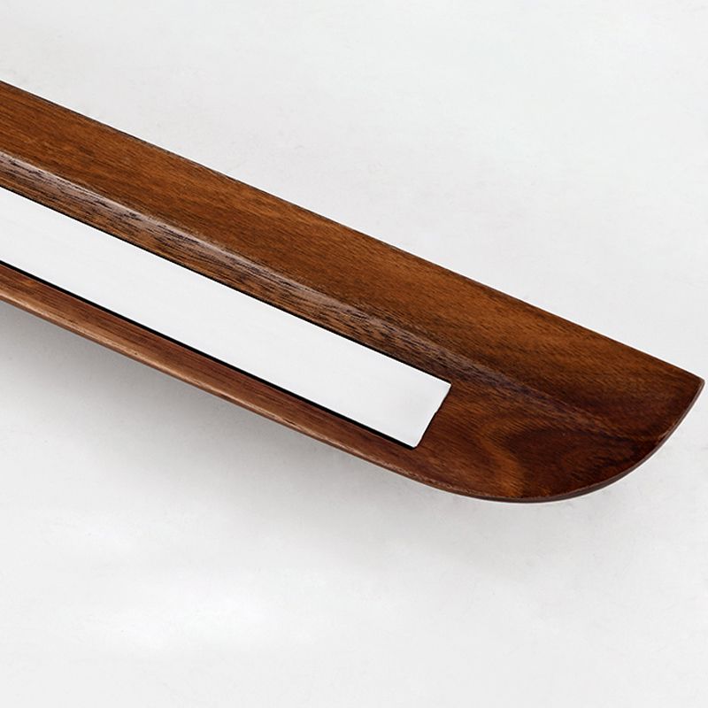 Modern Household Wall Light Creative Wall Sconce with Wooden Shade for Sitting Room