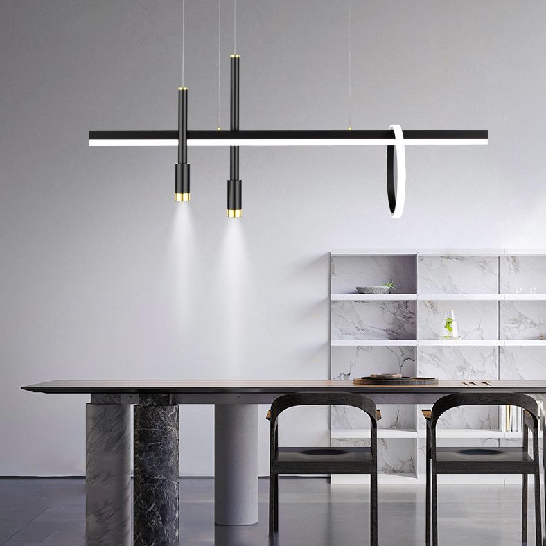 Lumo lampadario dell'isola ombreggiata Luce a LED SEMPLICITÀ LED BLACO APPLICO APPLICARE PER LA CUSCINA