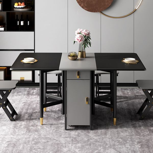 Contemporary Style Table Solid Wood Dining Table Rectangle for Dining Room