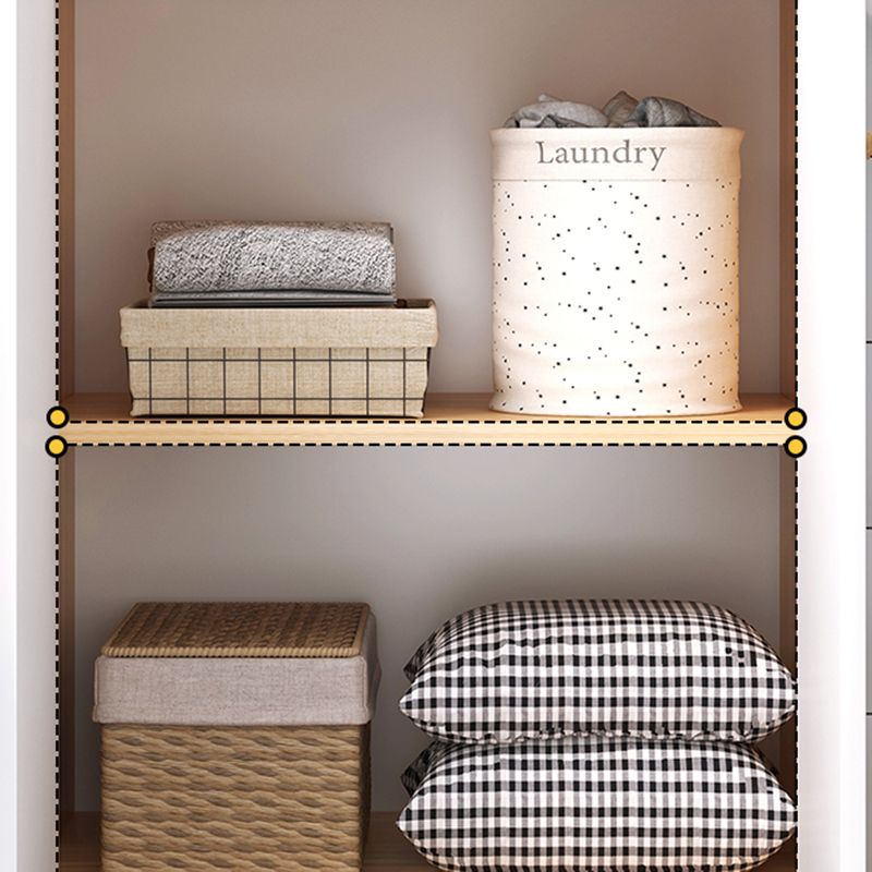 Scandinavian Natural Wood Storage Chest with Drawers for Home