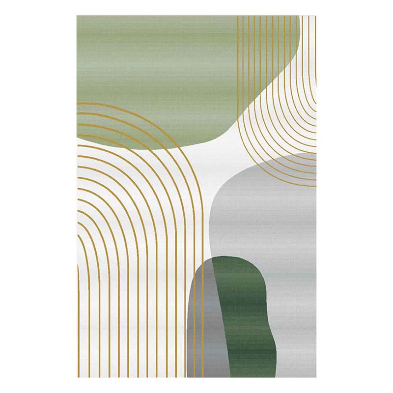 Modern Polyester Carpet Trendy Zebra Pattern Carpet Non-Slip Area Rug for Living Room