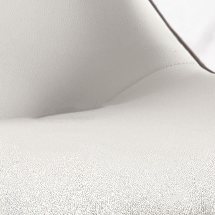 Modern Dining Room Chair Faux Leather and Metal Side Chair for Home