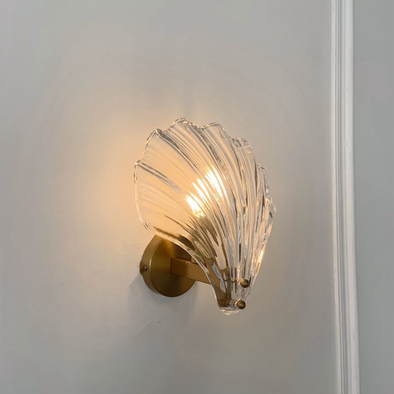 Glass Geometric Wall Sconce Lights Modern Style 1 Light Wall Mounted Lamps