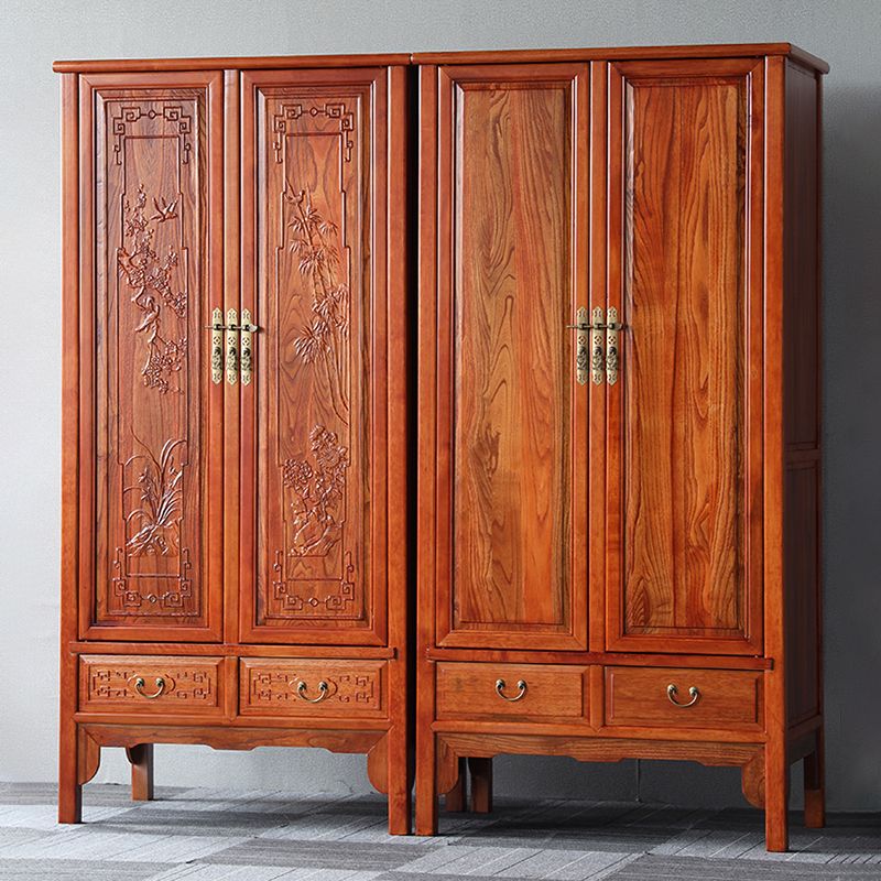 Modern Style Wardrobe Cabinet Wooden Clothes Rail Wardrobe Armoire