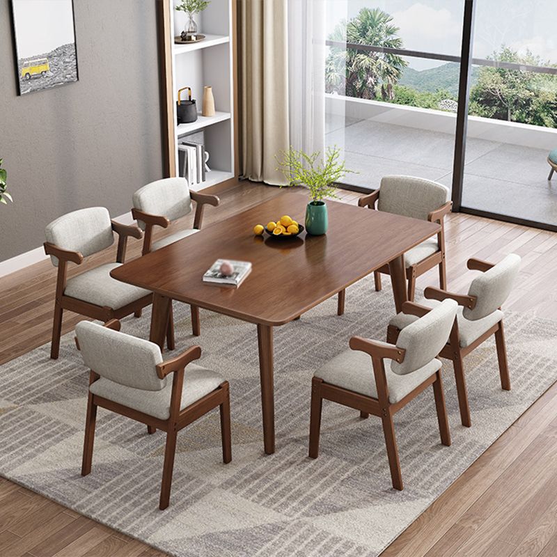 Kitchen Modern Solid Wood Dining Table of Trasitional Height with Formal Dining Room Sets
