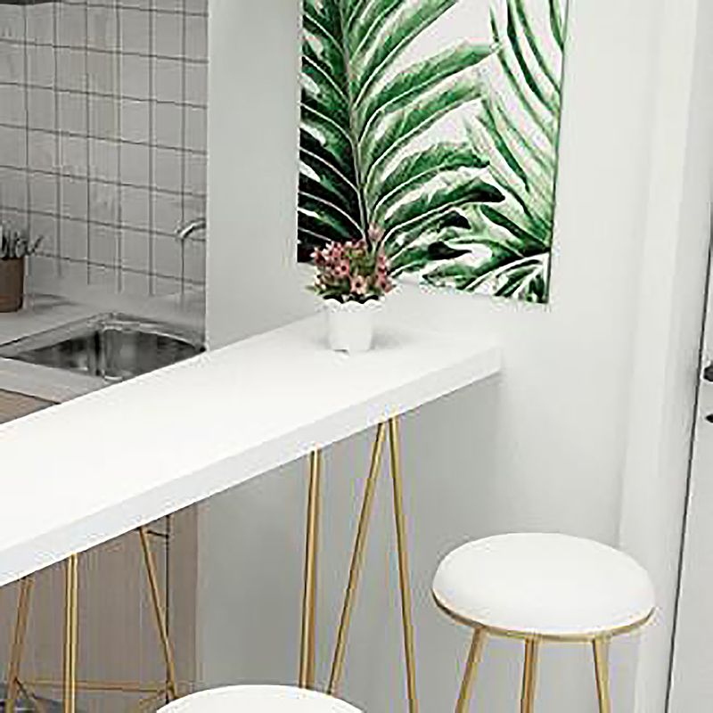 Solid Wood Bar Table Rectangle Dining Table for Kitchen Living Room Coffee Room