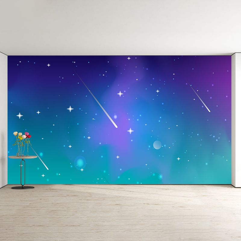 Cartoon Universe Illustration Mural Wallpaper Environment Friendly Indoor Wall Mural