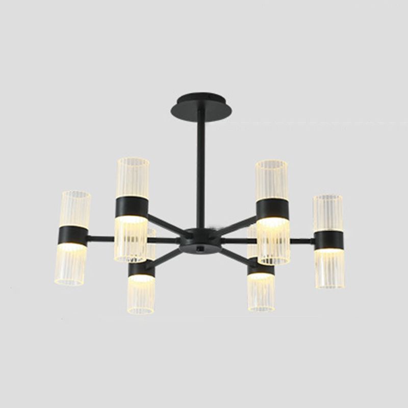 Starburst Chandelier Lighting Fixture Simple LED Metal Ceiling Chandelier for Living Room