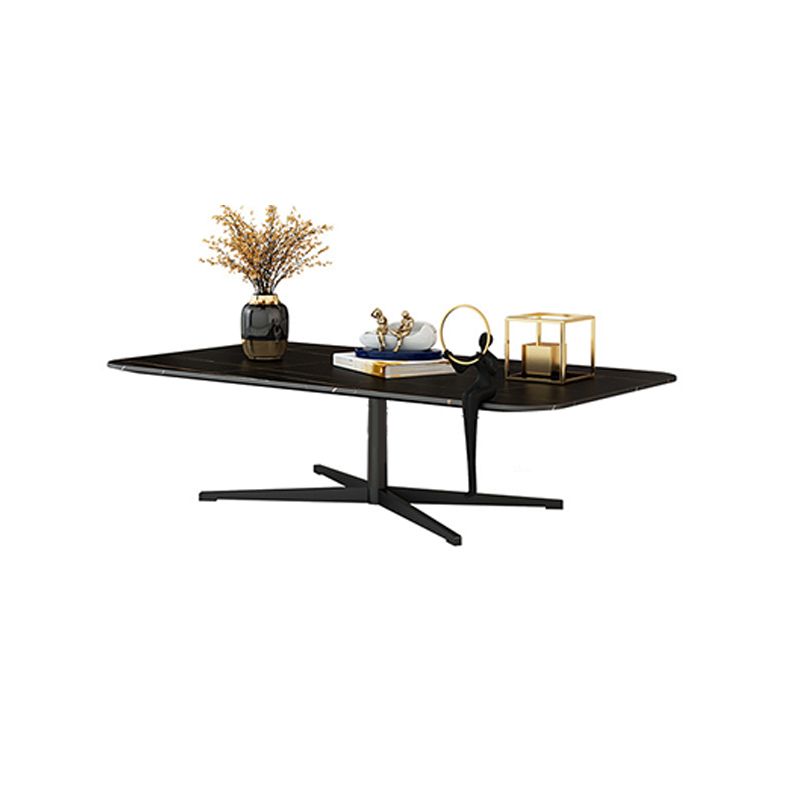 Abstract Coffee Table Rectangle Slate/Marble Top Coffee Cocktail Table