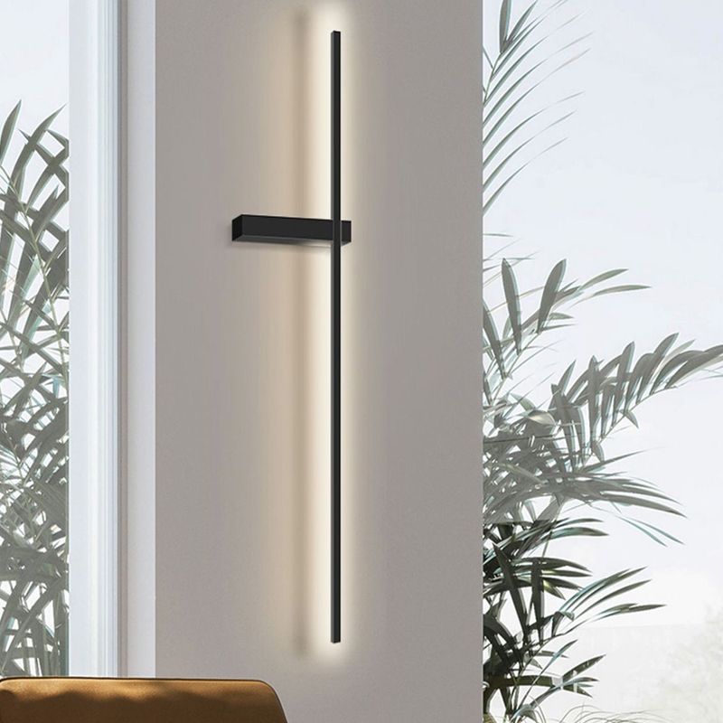 Moderne Wandleuchte minimalistische gerade LED -Wandleuchten mit Aluminium für Schlafzimmer