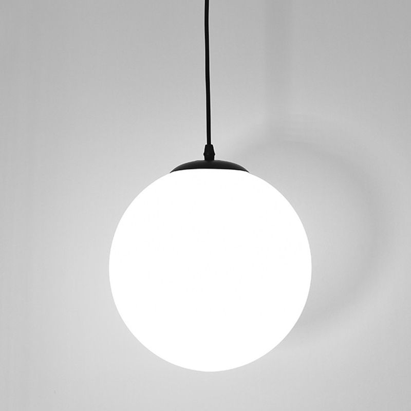 Moderner Stil Kugelform Pendelleuchte Glas 1 Licht anheizen Licht für Esszimmer