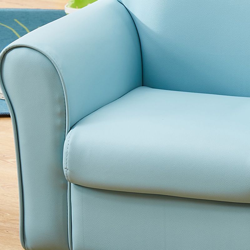 Contemporary Tight Back Standard Rolled Arm Settee Couch for Children
