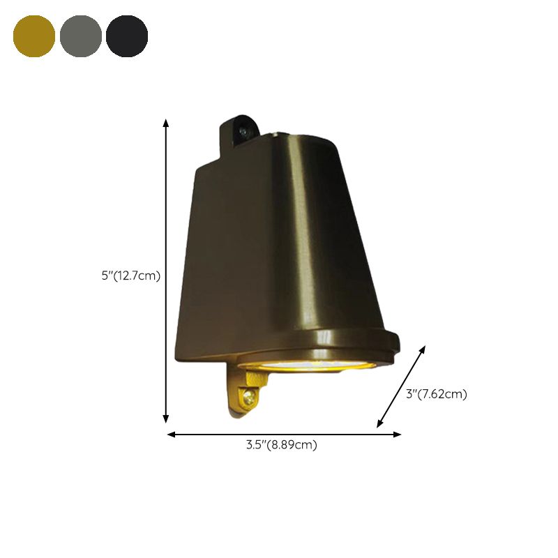 Geometric Simplicity Metal 1 Light Outside Wall Light Fixture