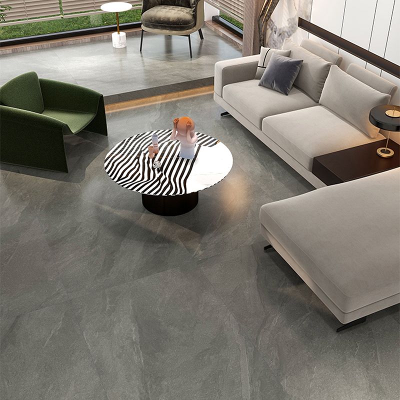 Rectangular Floor Tile Vintage Matte Gray Floor and Wall Tile
