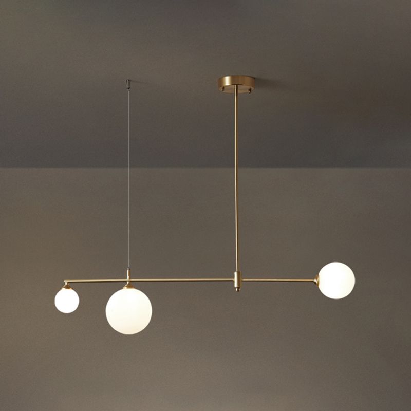 Contemporáneo de lámpara de lámpara de la isla Sphere Island Lights in Gold