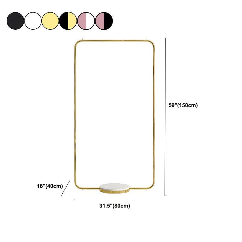 Leisure Metal Hall Tree Solid Color Stainless Steel Coat Rack