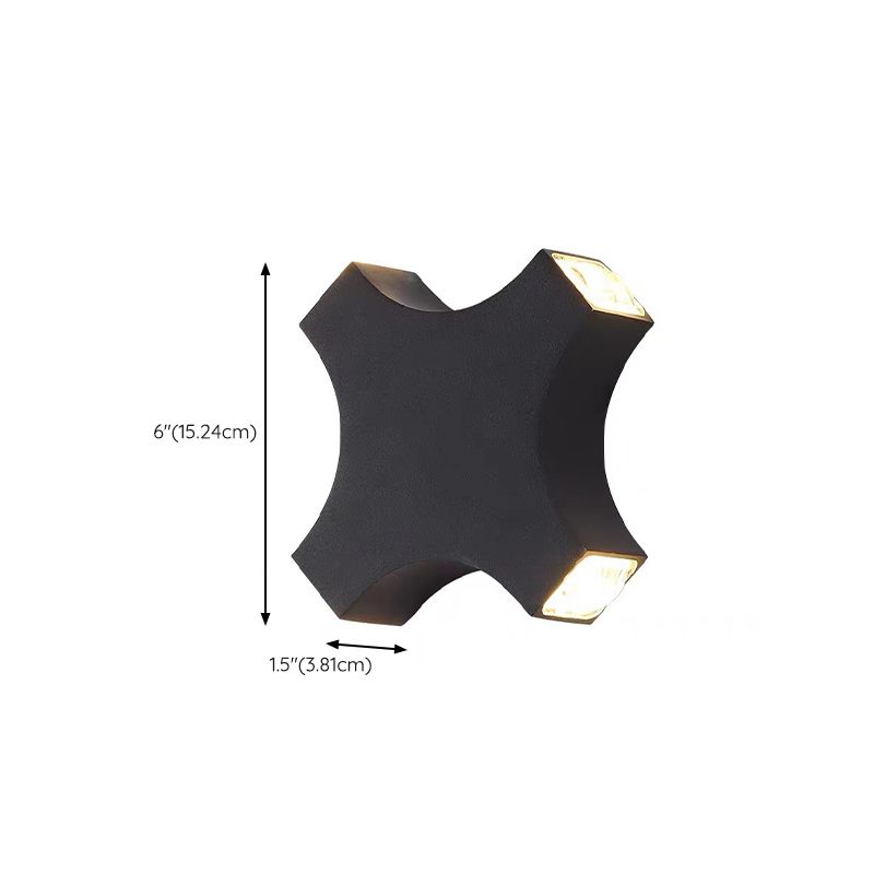 LED Wall Lamp Modern Style Wall Mount Lamp with Aluminum Shade for Bedroom