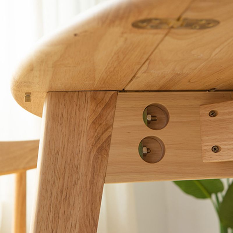 Moderne Holzküchen -Ess -Set 4 -Bein -Basistisch mit Klappblatt