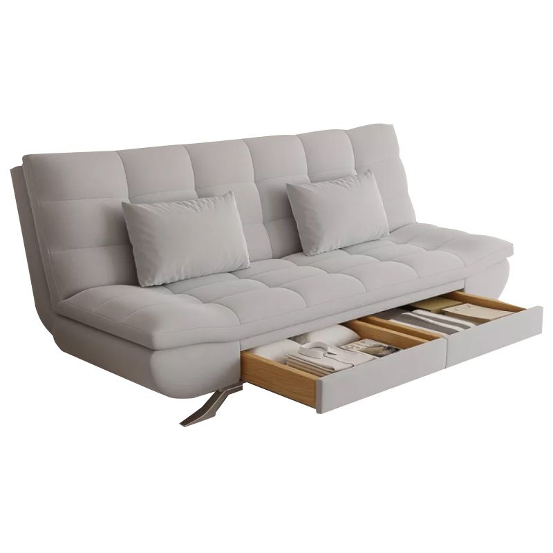 25" Wide Glam Sofa Bed Futon Cushion Back Sleeper Sofa with Storage