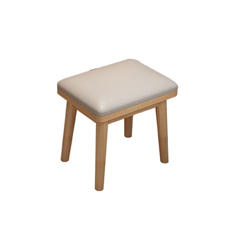 Modern 15.74" Wide Solid Wood Table Makeup Vanity with Mirror and Drawers