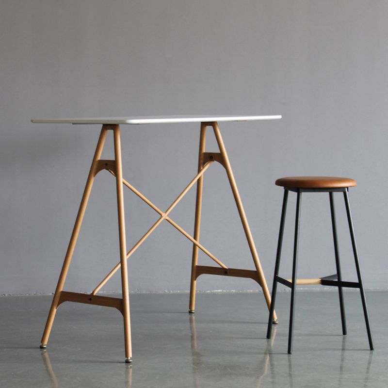 Industrial Pub Table Bar Height Bar Table for Living Room Use