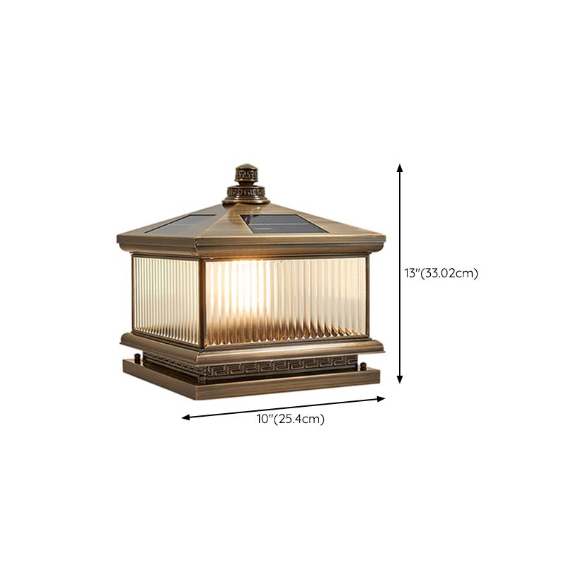 Household Pillar Light Creative LED Solar Lighting Fixture for Backyard