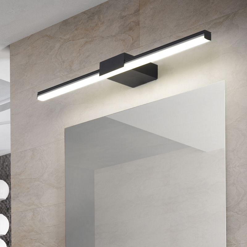 Lineaire vorm metalen spiegel Wandverlichting Moderne 1-licht wandgemonteerde verlichting