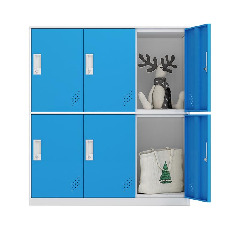 Metal Storage Cabinet Contemporary Non-Hanging Armoire for Home