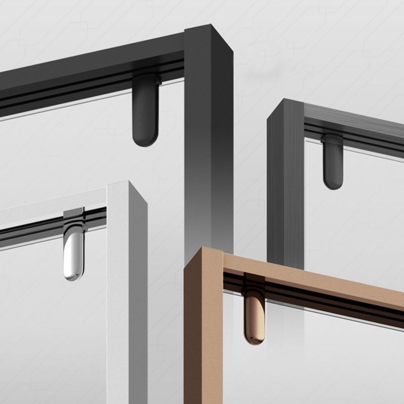 Contemporary Stainless Steel Frame Shower Bath Door Double Sliding Shower Door
