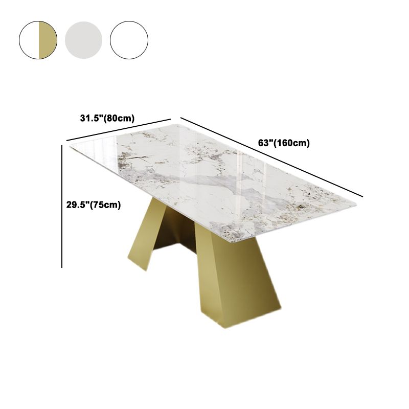 Nordic 1/5 Pieces Dining Set Rectangle Stone Dining Table for Kitchen Dining Room