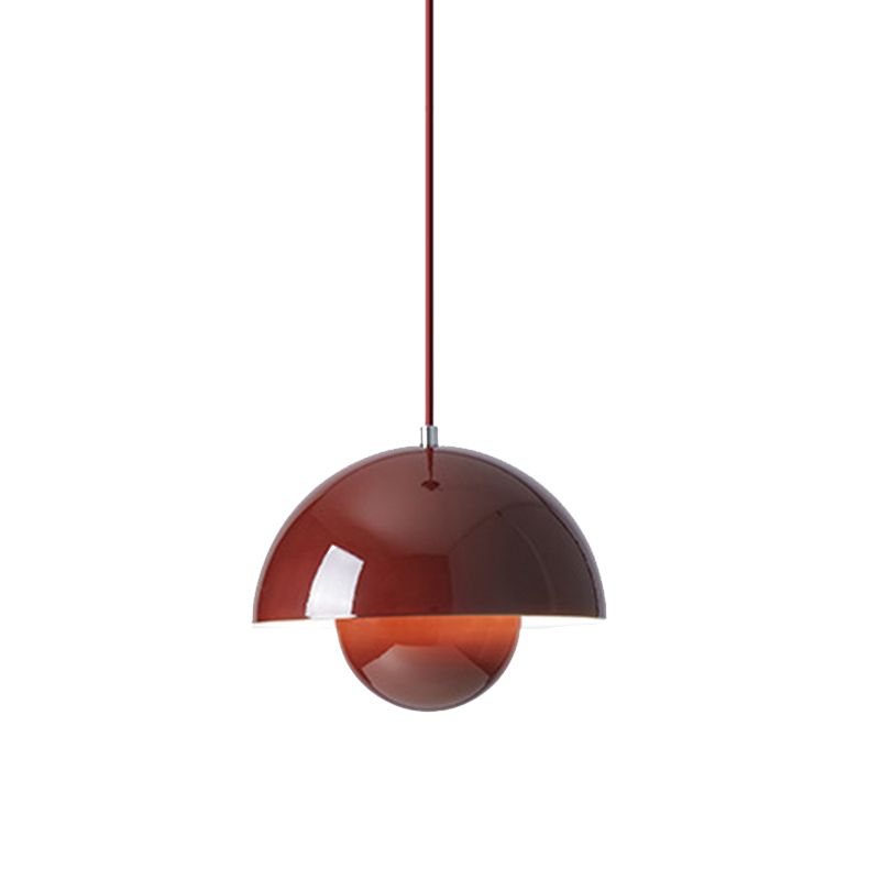 Dome Hanging Lights Modern Style Metal 1 Light Pendant Light Kit