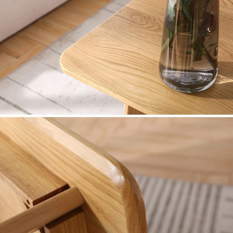 Mesa de comedor rectangular colección de comedor de madera maciza con 4 pies