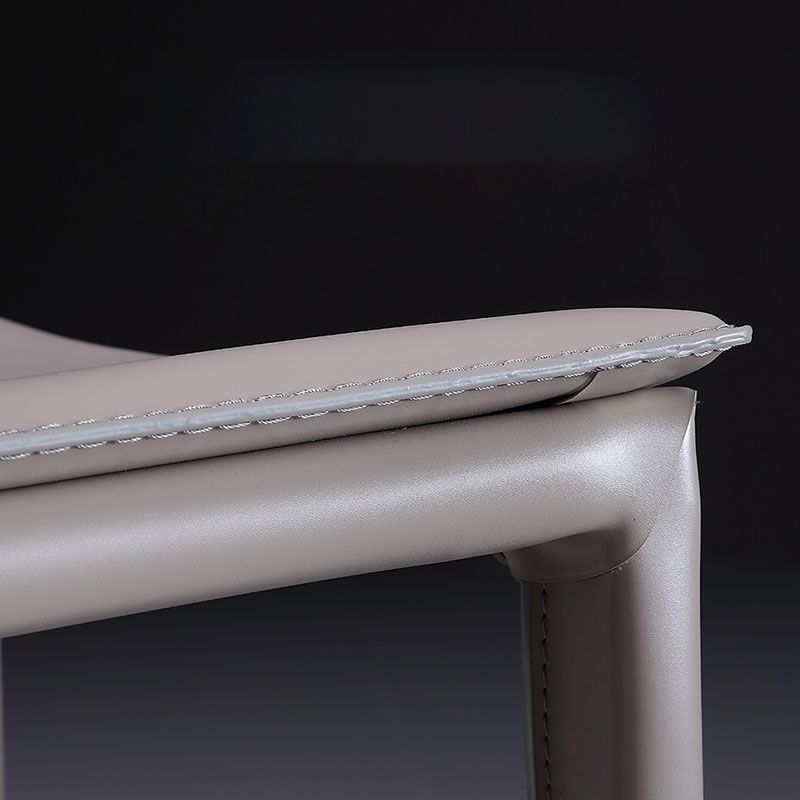 Chaises de salle à manger de style contemporain chaises latérales en métal sans arme pour cuisine