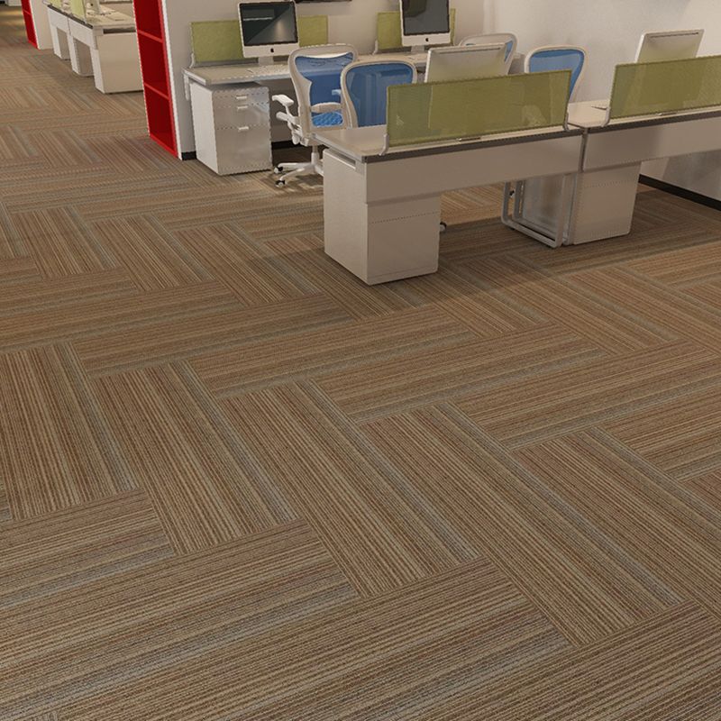 Carpet Tile Non-Skid Fade Resistant Gradient Loose Lay Carpet Tiles Living Room