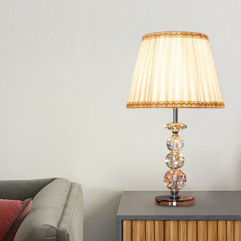 Ball Clear Crystal Lampe LAMPE MODERNE 1 BULBE BEIGE / CAFE