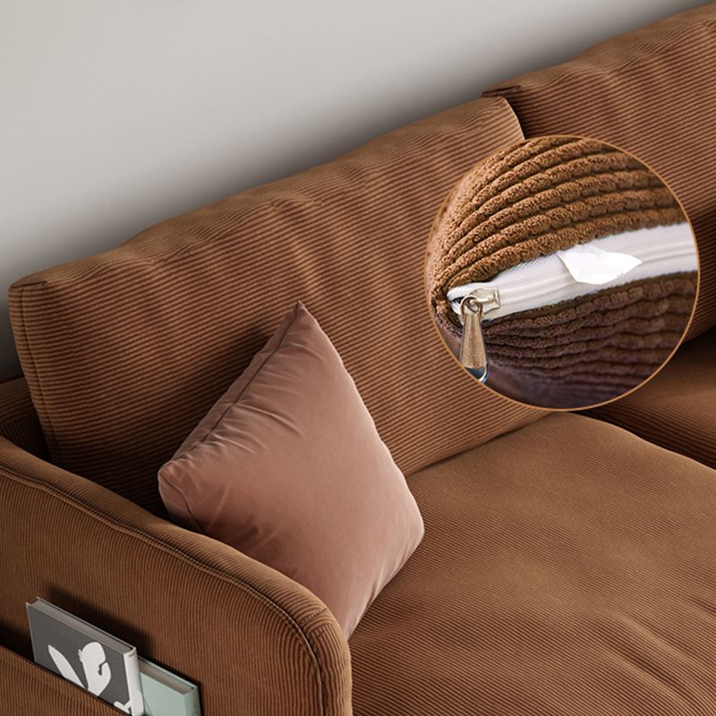 Velvet bank 35 "W verzonken armbank met opslag voor woonkamer