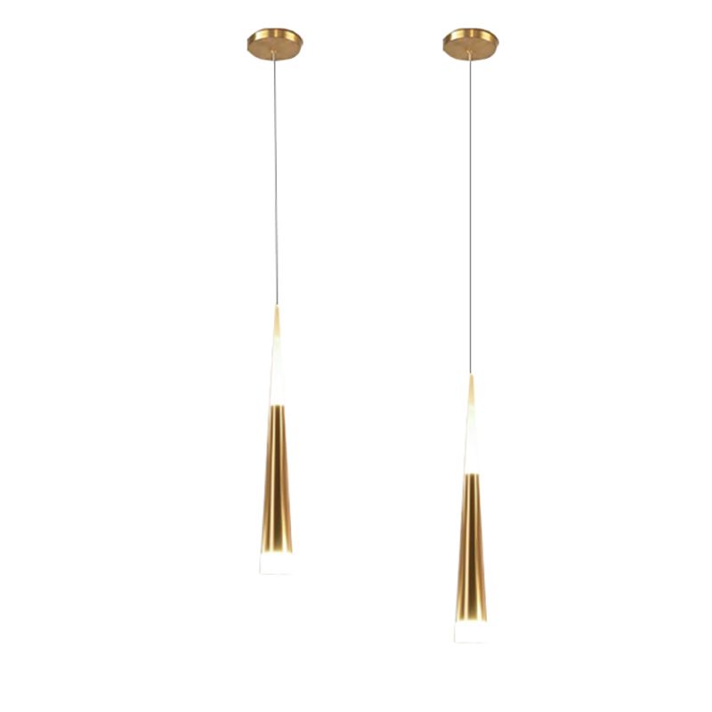 Geometric Shape Metal Hanging Light Modern Style 1 Light Hanging Light Fixtures