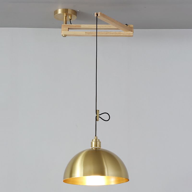 Modern Minimalist Hanging Light Wooden Pendant Lighting Fixture for Sitting Room