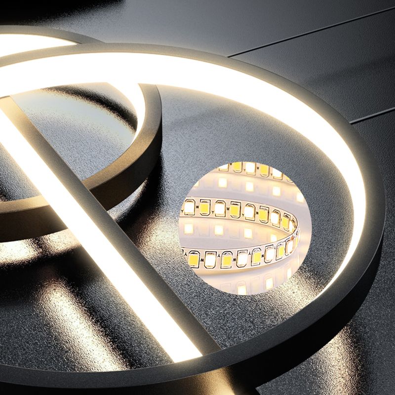 Blue New Modern LED Island Lighting Linear Clear Glass Chandelier Light Fixture for Dining Room