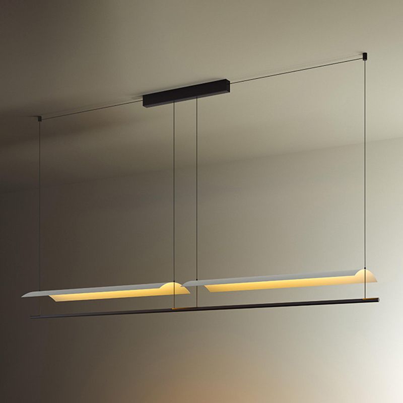 Paper Island Chandelier Lights Simplicity Metallic Chandelier Lighting Fixtures for Dining Table