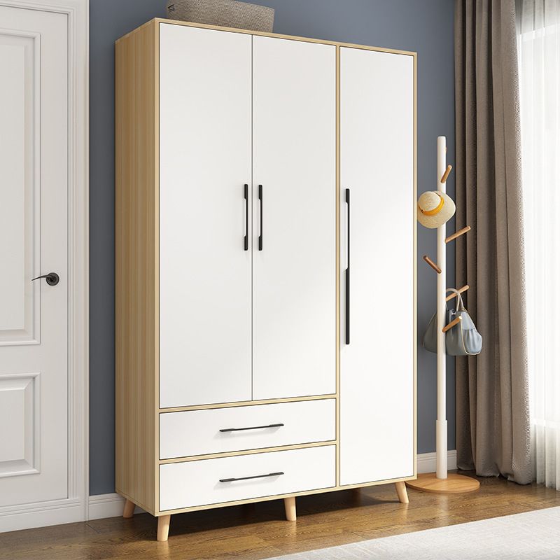 Wooden Wardrobe Closet With Shelves Contemporary Wardrobe Armoire