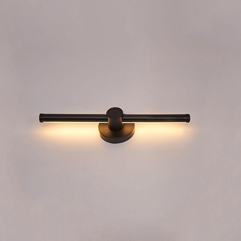 Metalen lineaire wandlicht SCONCES LED HEDENDAAGE WANDELEMUST LICHTBRIJFTE IN ZWART