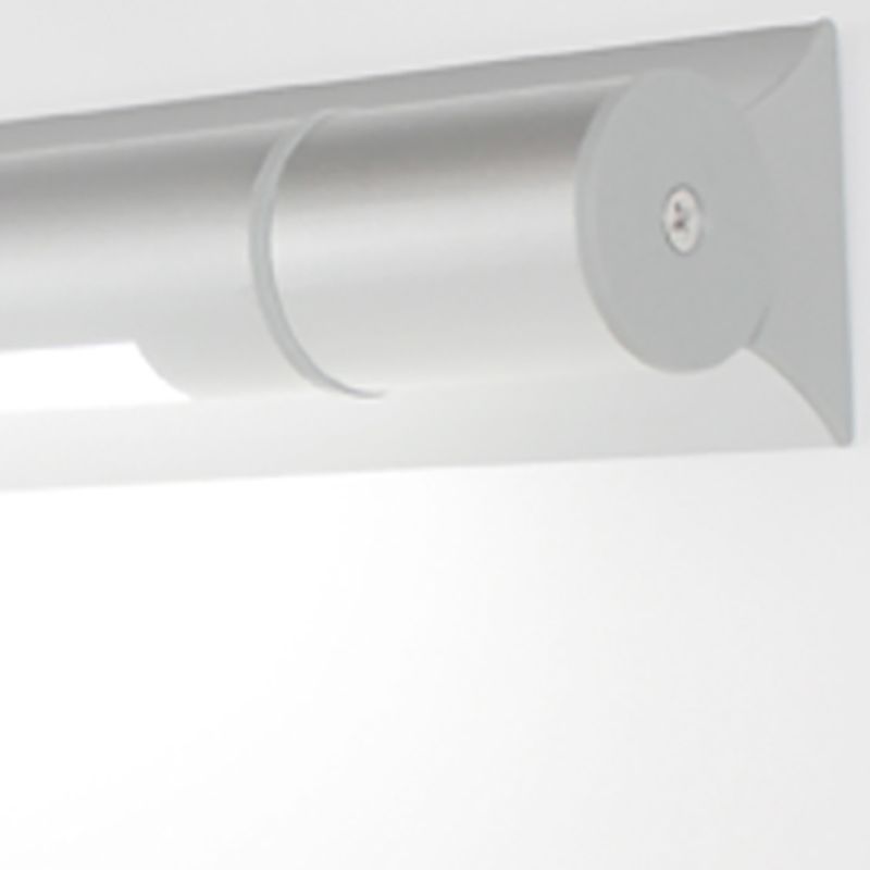 Modern Silver Mirror Front Light LED Vanity Light with Plastic Shade for Bathroom