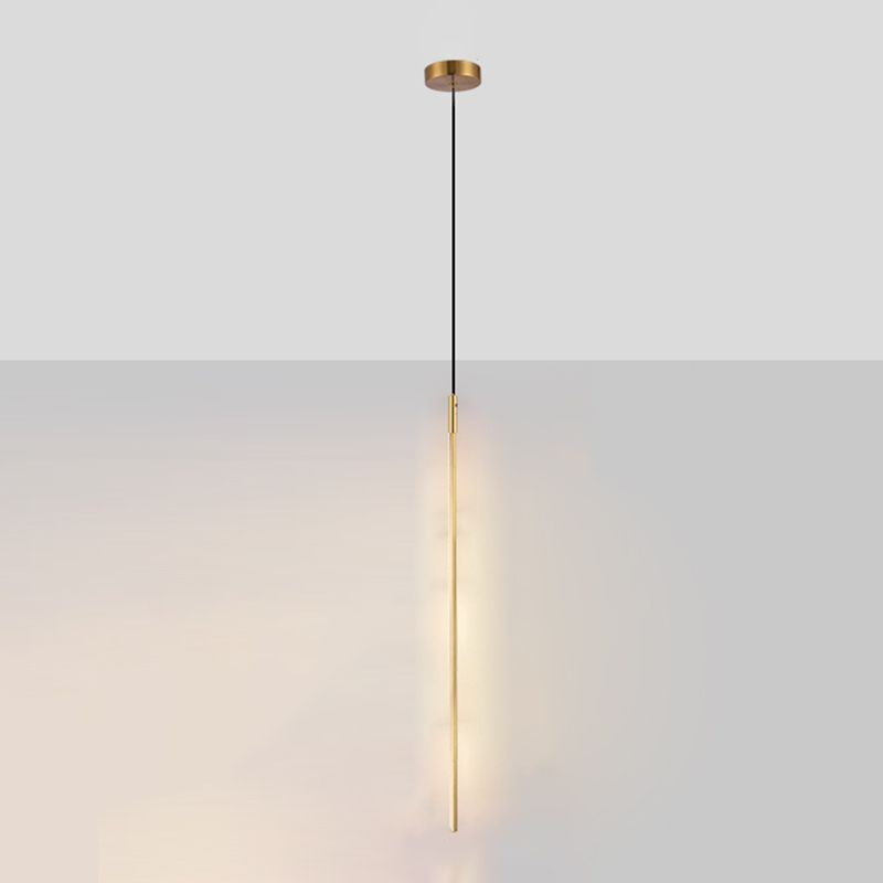 Modern Simple LED Pendant Light Long Line Lamps for Bedroom Dinning Room