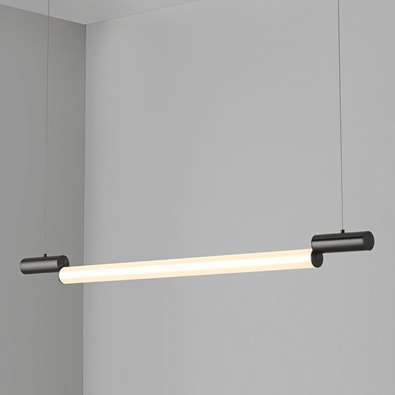 Style moderne pendentif linéaire acrylique 1 luminaire léger de l'île
